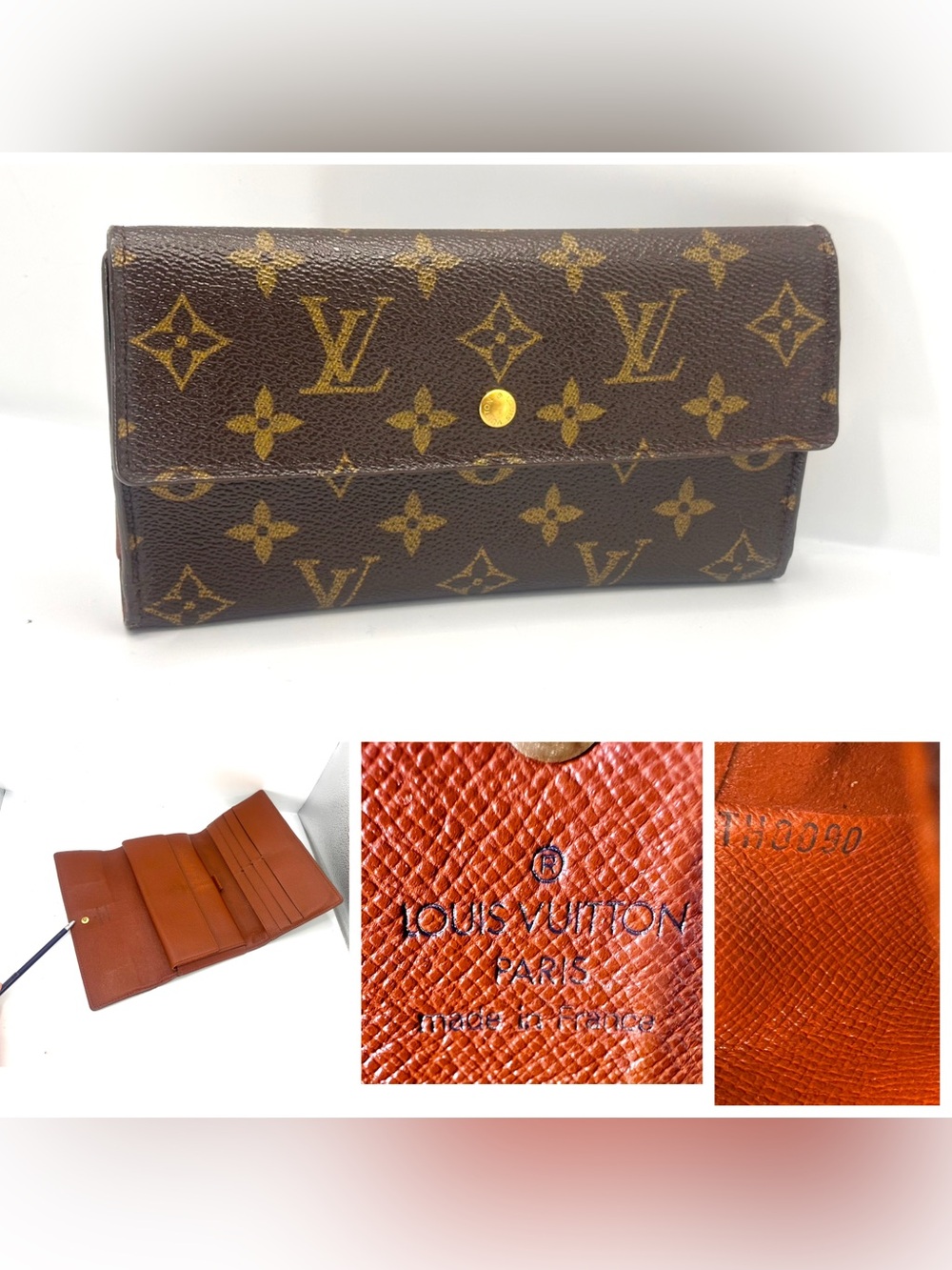 Louis Vuitton Brown Monogram Canvas Continental Wallet